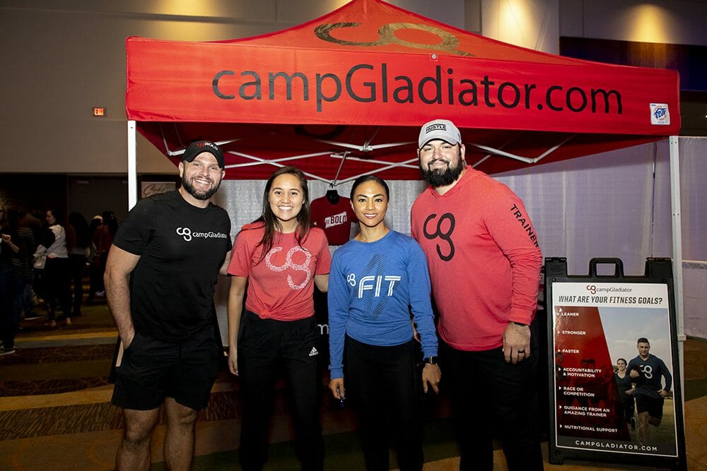 Camp Gladiator booth